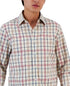 Club Room Men's Palermo Plaid Shirt in Winter Ivory Combo Size S